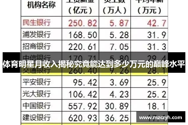 体育明星月收入揭秘究竟能达到多少万元的巅峰水平